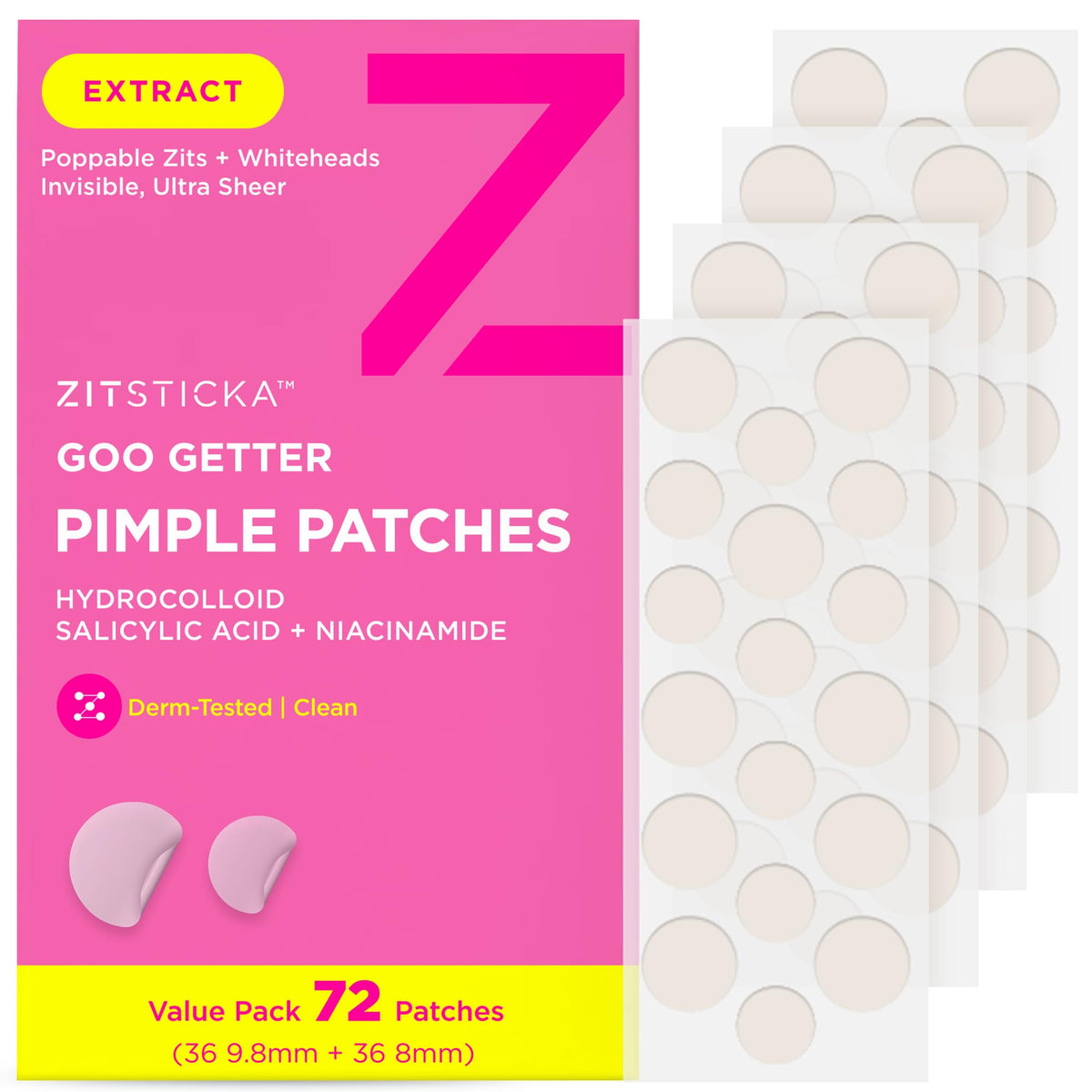 HydroHeal Acne Patches (72 Pack)