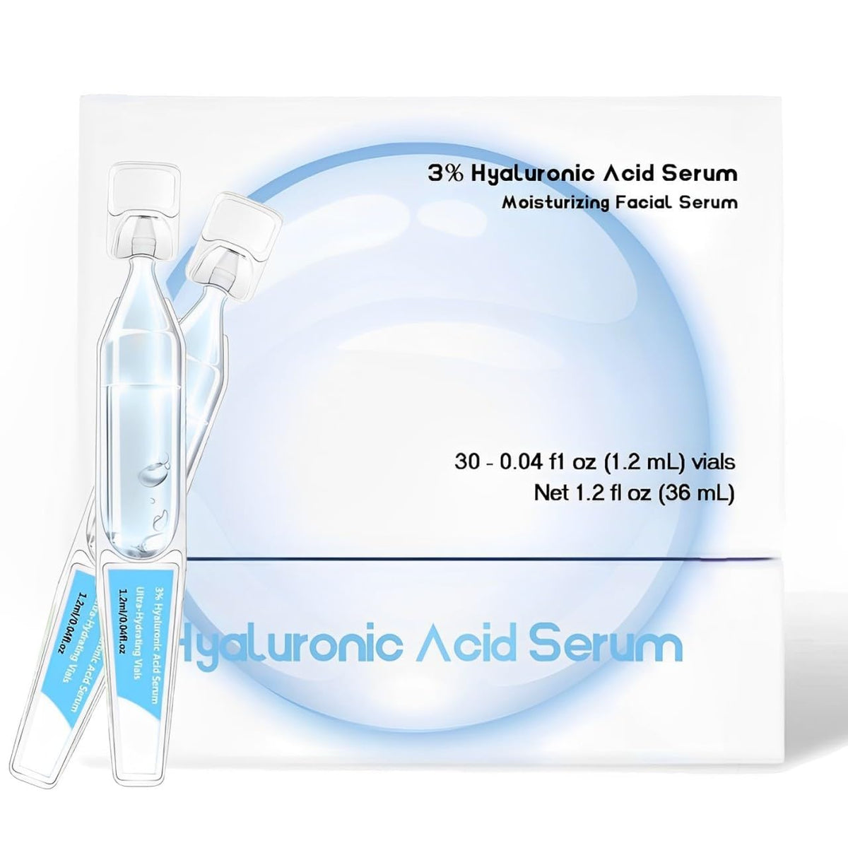 Hydra Boost 3% Hyaluronic Acid Serum Vials (30 Pack)